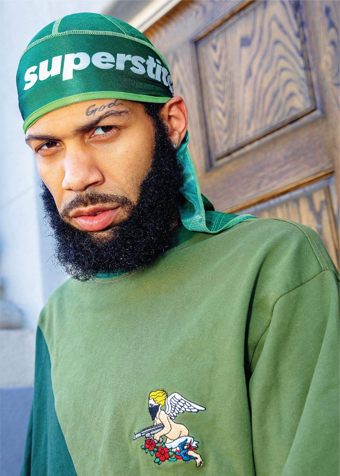 Superstitch Supersilky Ultra Silky Durag x Wavebuilder | 30+ Styles Premium Designer Durags for Men | 360 Waves |Camo Camouflage (Five Star)