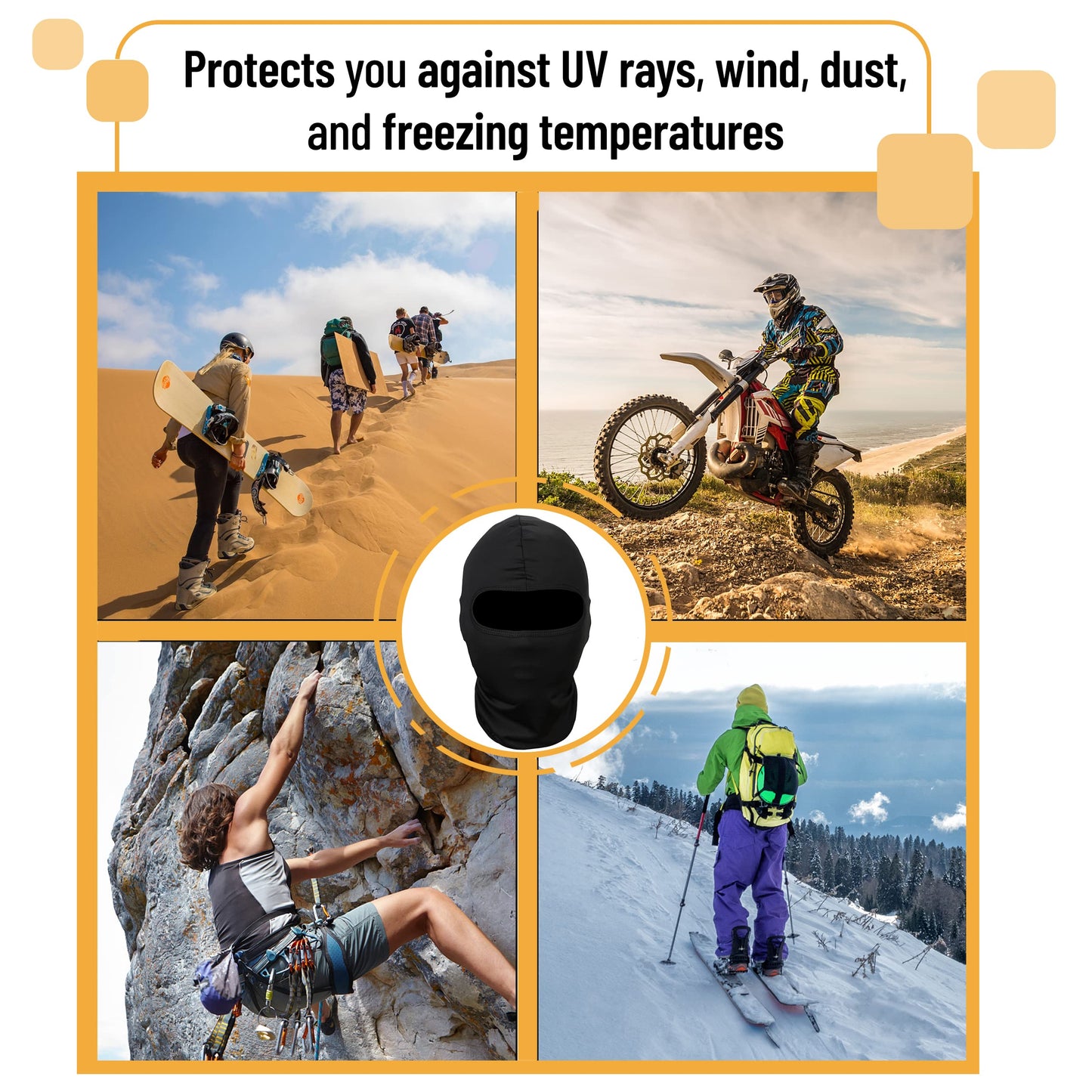 UNCO- Balaclava Face Mask, Ski Mask for Men & Women, Full Face Mask