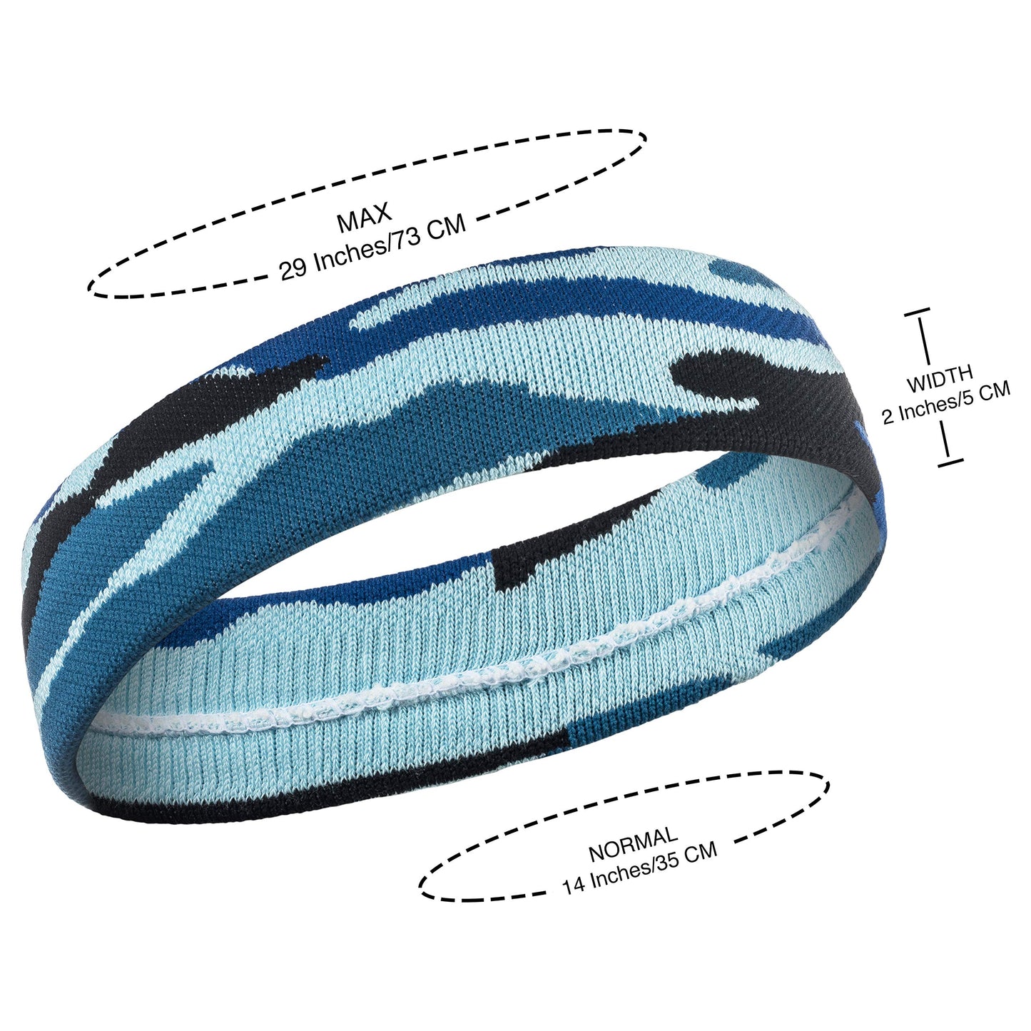 Suddora Camo Headband/Wrist Band Set - Camouflage Sweatbands for Basketball, Tennis, Working Out, Gym